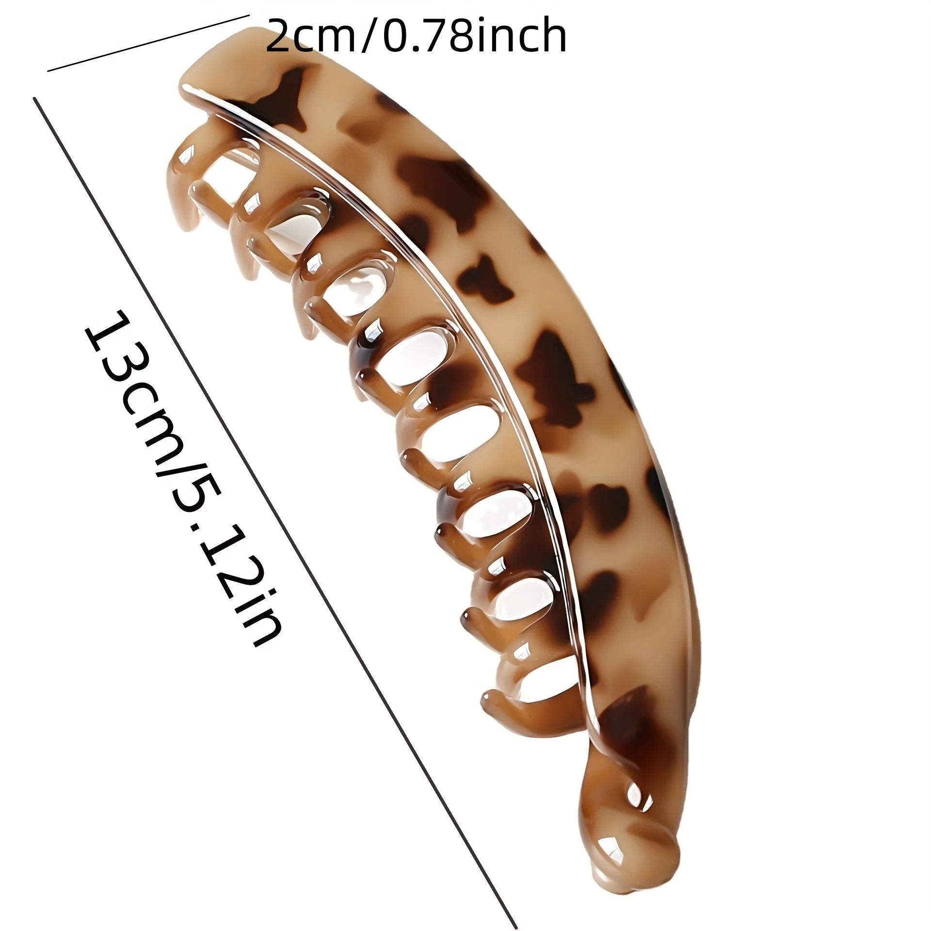 Matte Banana Hair Clip - Fish-Shaped Ponytail Headband