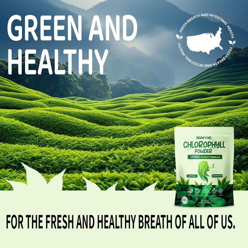 SWIYIE Chlorophyll Stick Packs: Remove Bad Breath Supercharge Your
