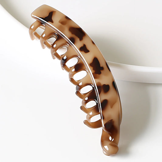 Matte Banana Hair Clip - Fish-Shaped Ponytail Headband 