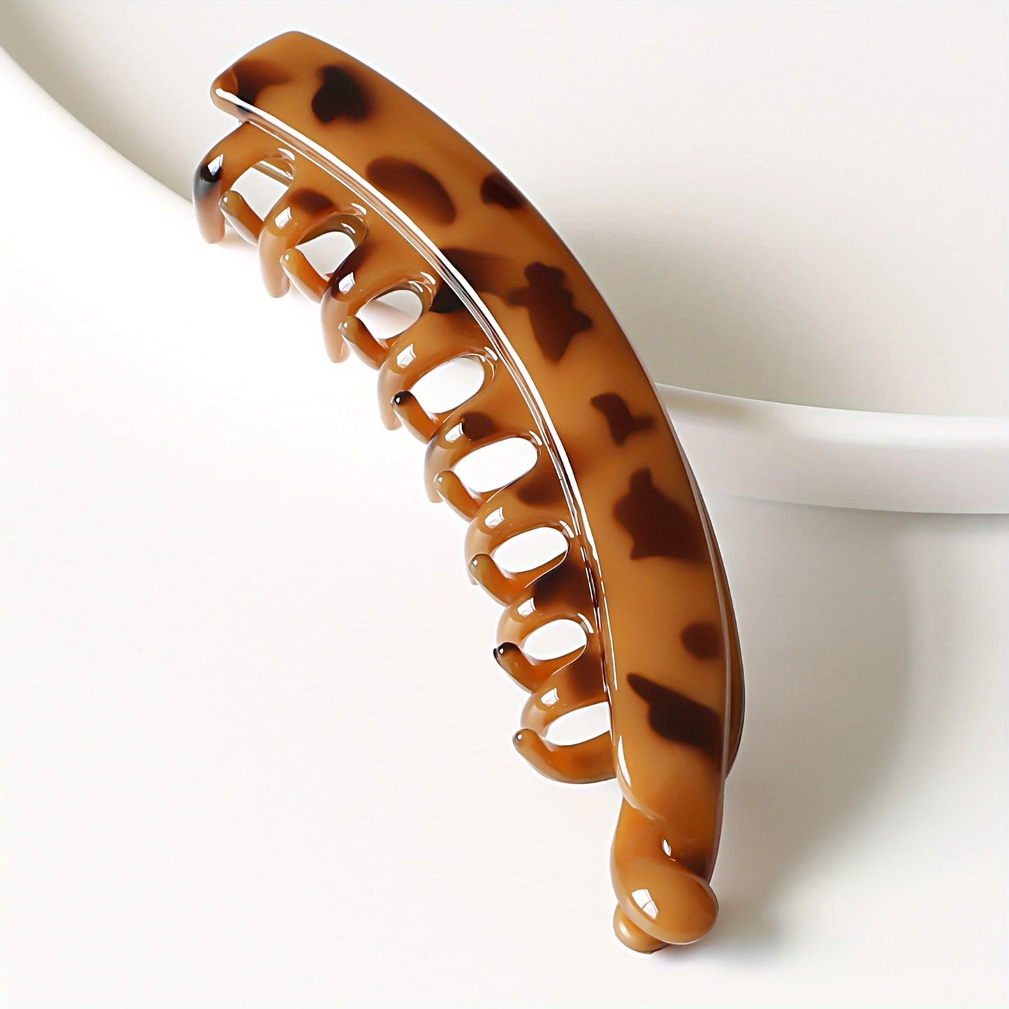 Matte Banana Hair Clip - Fish-Shaped Ponytail Headband 